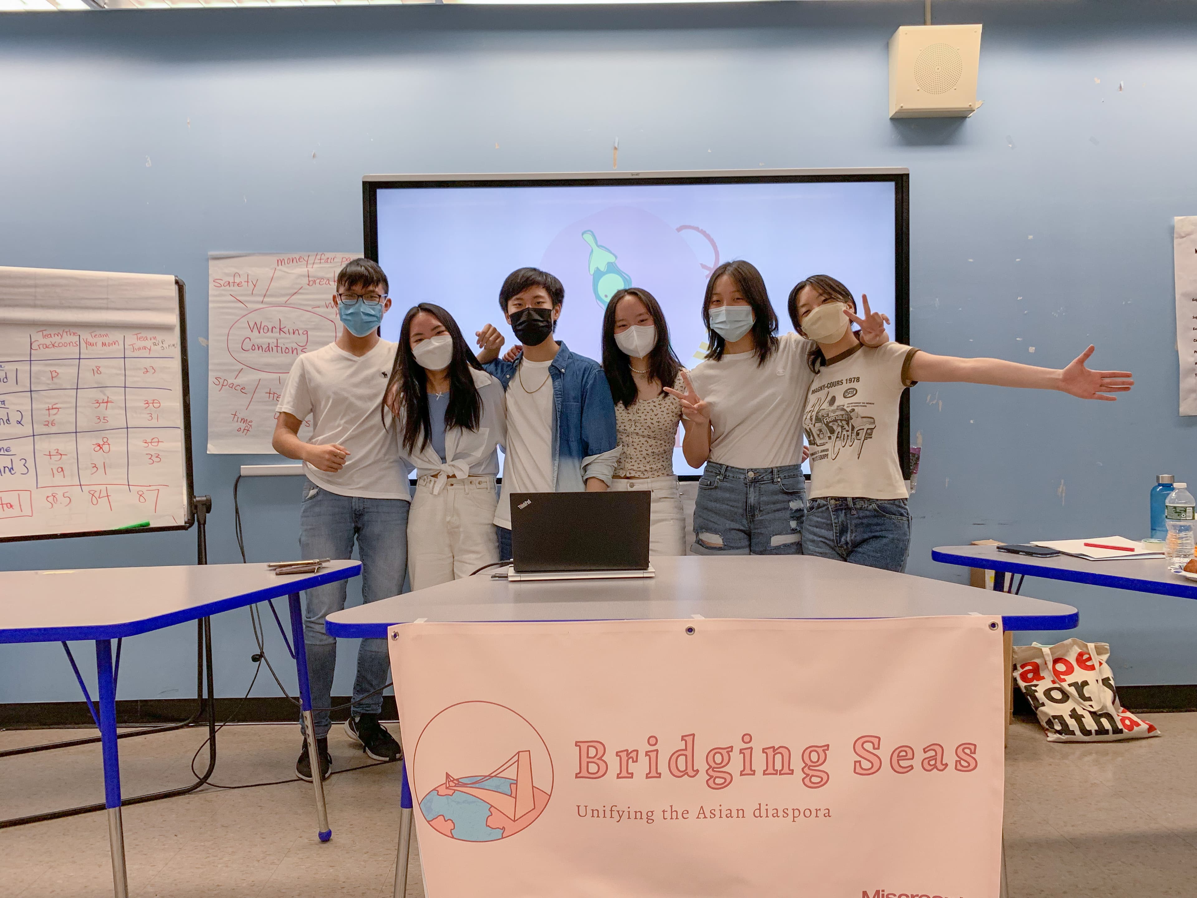 Bridging Seas group members gathered together